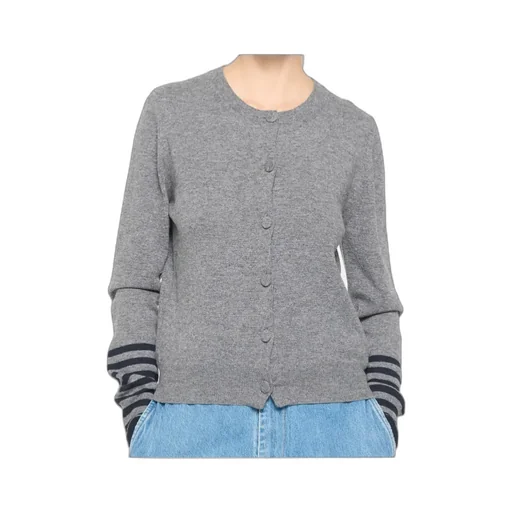 Stripe-Detail Cardigan