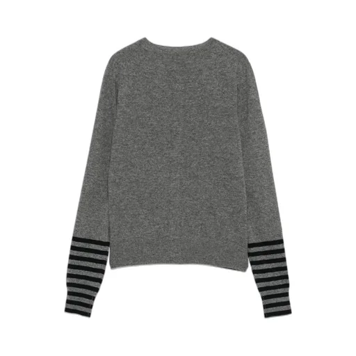 Stripe-Detail Cardigan