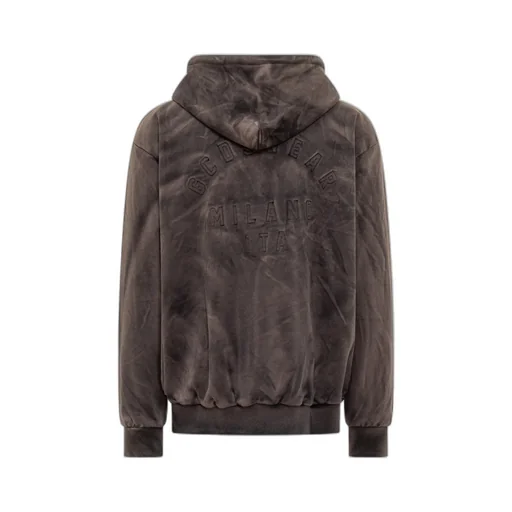 Gcds Faded Zip Up Hoodie