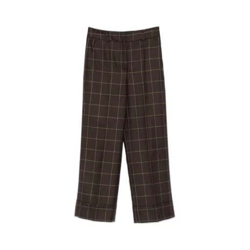 Check-Print Trousers