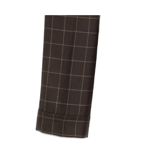 Check-Print Trousers