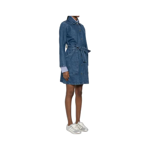 Belted Denim Dress