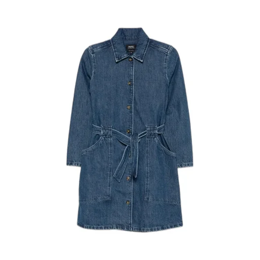 Belted Denim Dress