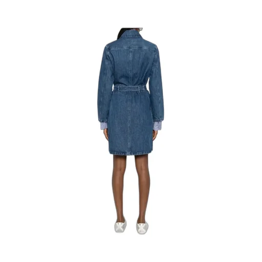 Belted Denim Dress