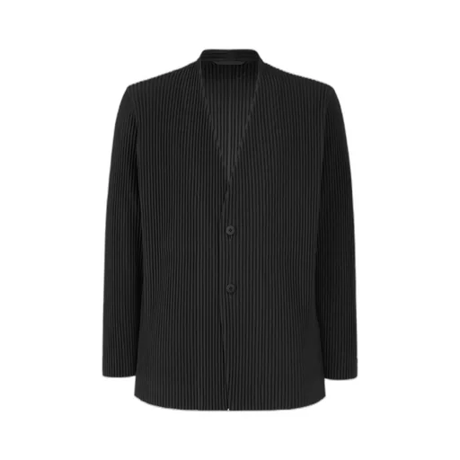 Homme Plissé Issey Miyake Single-Breasted Pleated Blazer
