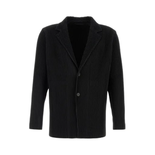 Homme Plissé Issey Miyake Single-Breasted Pleated Blazer