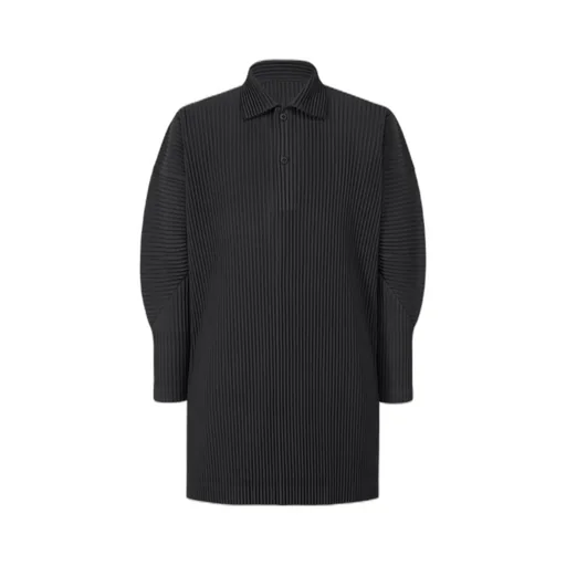 Homme Plissé Issey Miyake Lonmg-Sleeved Pleated Shirt