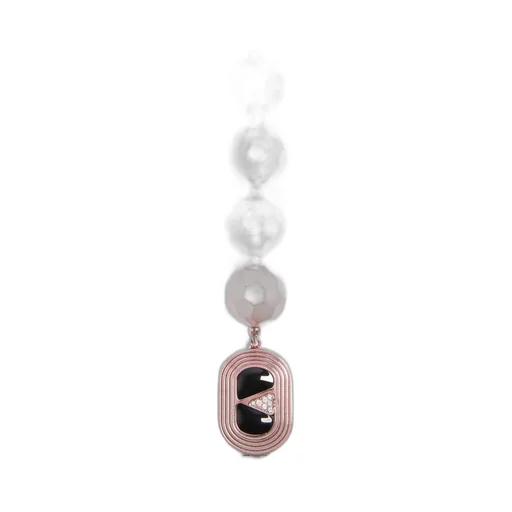 Ovalette Necklace In Resin, Enamel, Metal And Swarovski® Crystals