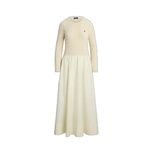 Cable-Knit Flared Dress