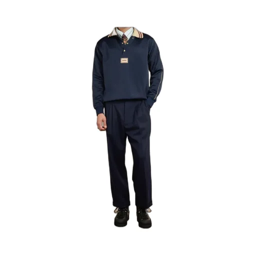DrÔLe De Monsieur Long-Sleeved Polo Shirt