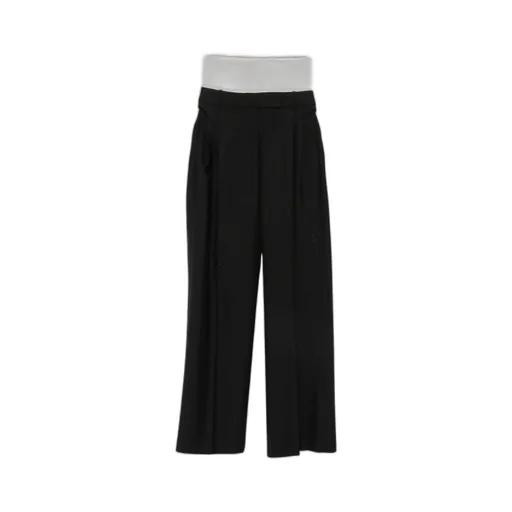 RÓHe Two-Toned Layered Pleated Trousers