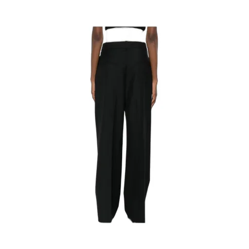 RÓHe Two-Toned Layered Pleated Trousers