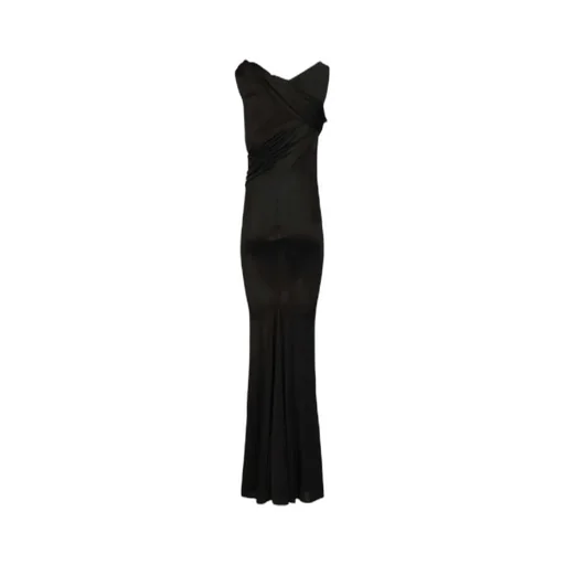 Rick Owens Lilies Sahara V-Neck Gown Dress