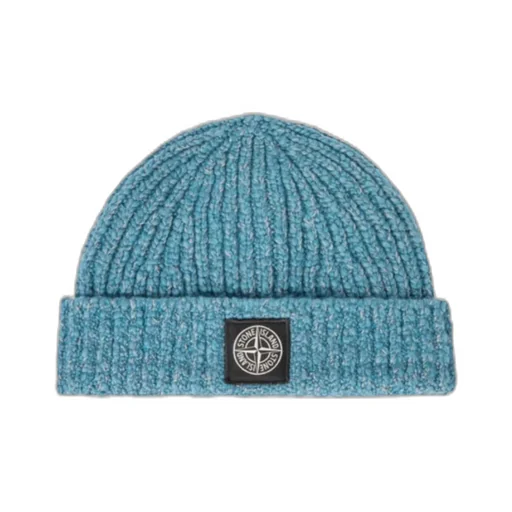 Stone Island Logo Patch Knitted Beanie