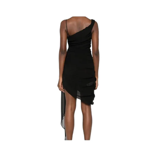 Embellished One-Shoulder Dress