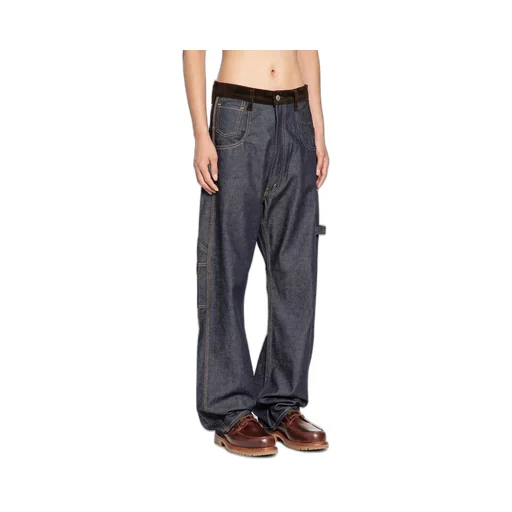 Belt Loop Denim Trousers