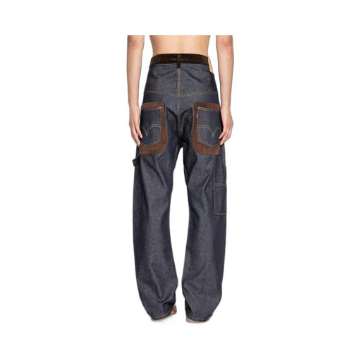 Belt Loop Denim Trousers