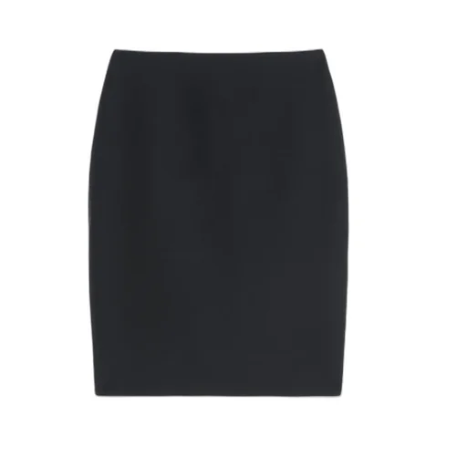 Wool And Silk Pencil Skirt