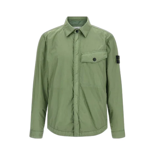 Stone Island Logo Patch Zipped Jacket