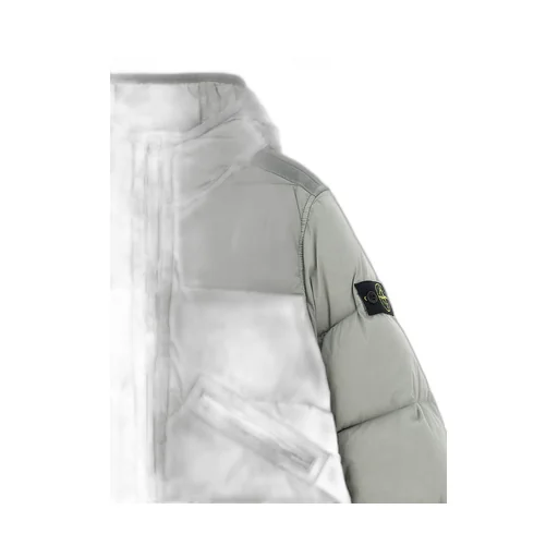 Stone Island Junior Logo Patch Hooded Down Jacket