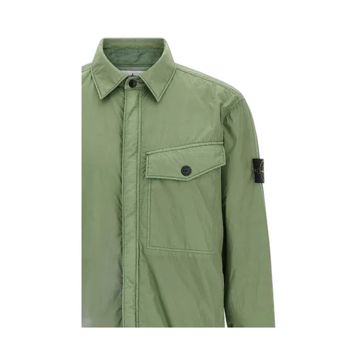 Stone Island Logo Patch Zipped Jacket