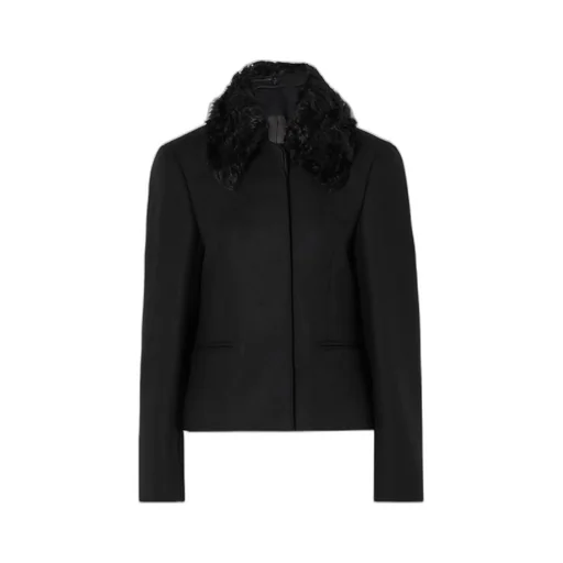 Shearling-Collar Jacket