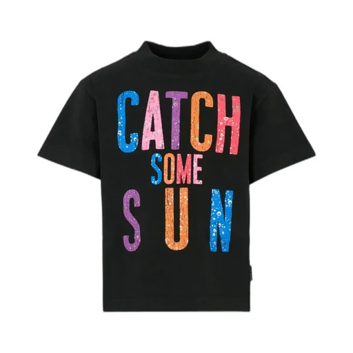 Palm Angels Kids Sequin-Embellished Crewneck T-Shirt