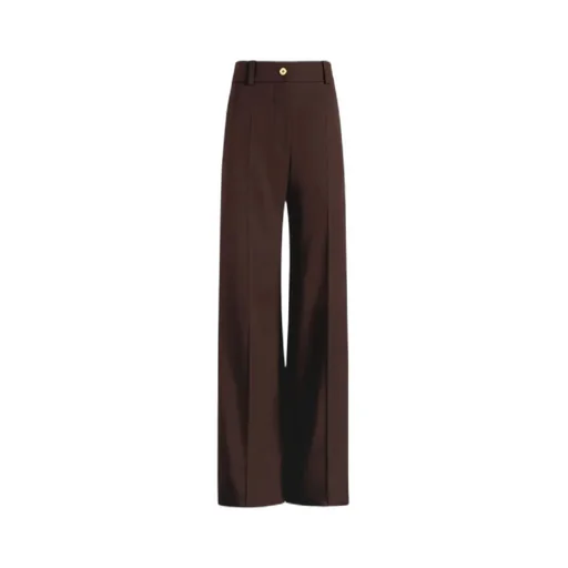 Tailored Gold-Button Trousers