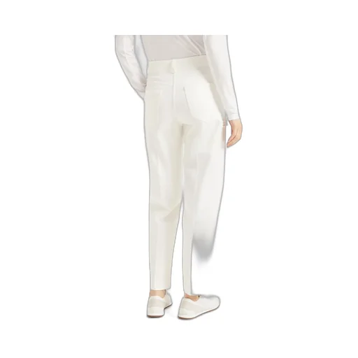 Brunello Cucinelli Logo Embroidered Straight Leg Pants