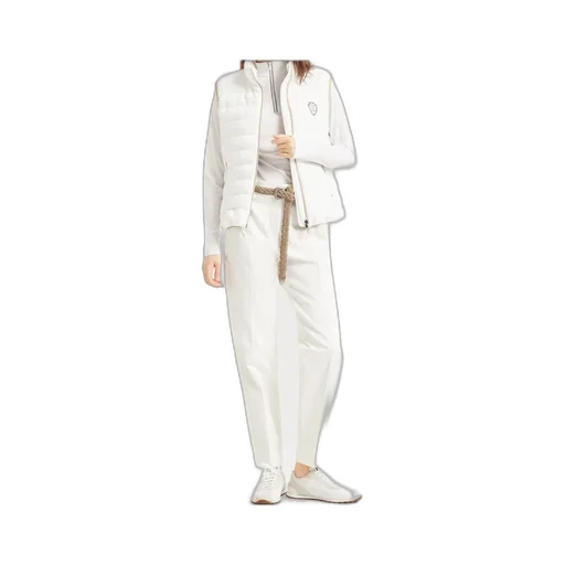 Brunello Cucinelli Logo Embroidered Straight Leg Pants