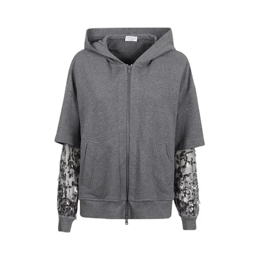 Brunello Cucinelli Zip-Up Hooded Jacket