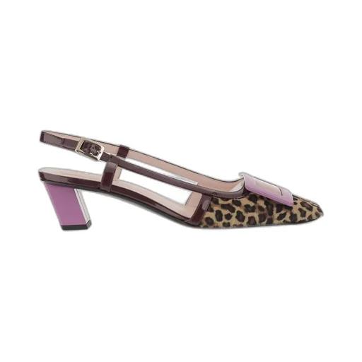 Belle Vivier Slingback Pumps In Leather