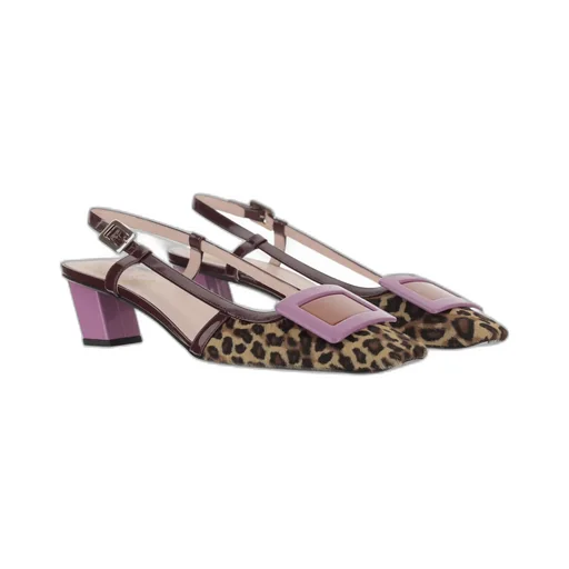 Belle Vivier Slingback Pumps In Leather