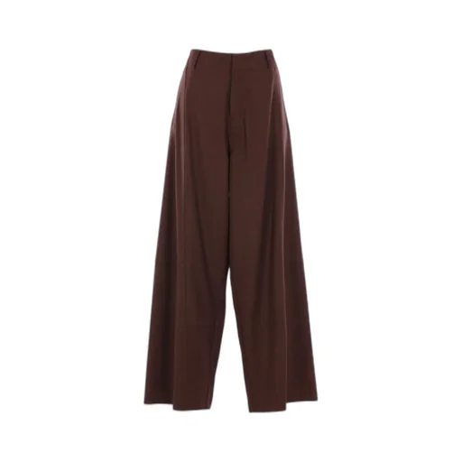 Plan C Wide-Leg High-Waist Pants