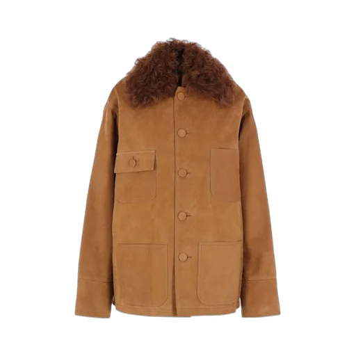 Plan C Faux Fur Collar Coat