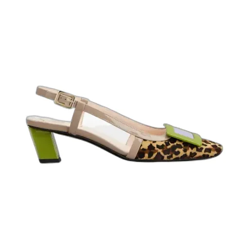 Belle Vivier Slingback Pumps In Leather