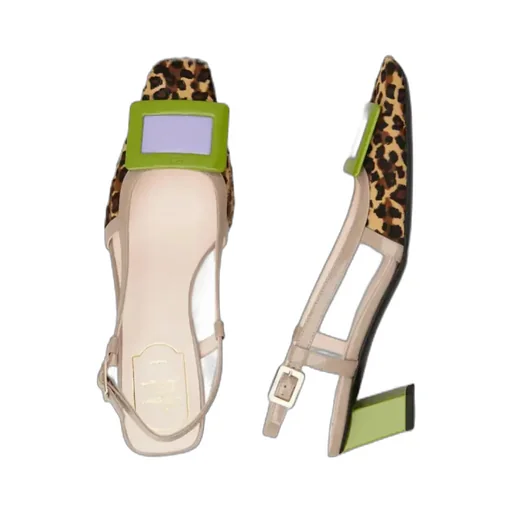 Belle Vivier Slingback Pumps In Leather