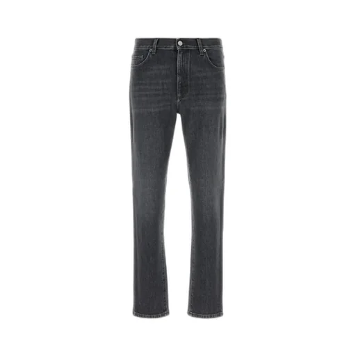 Zegna Logo Label Stretch Denim Jeans