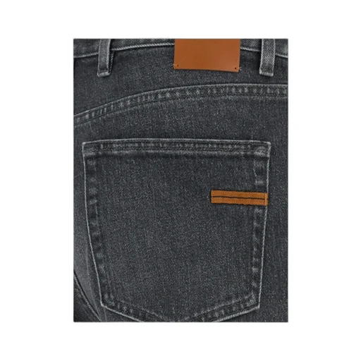 Zegna Logo Label Stretch Denim Jeans
