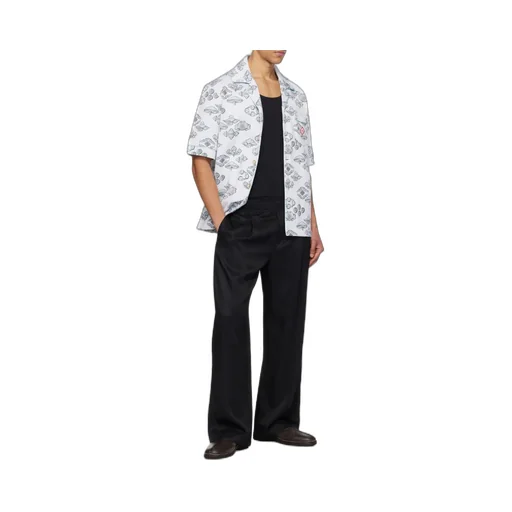 Casablanca Jacquard Motif Short Sleeve Shirt