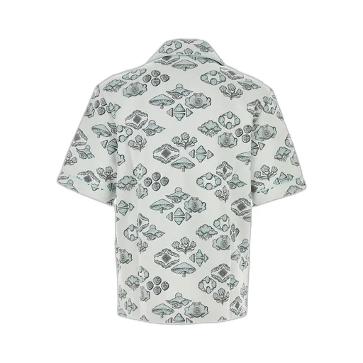 Casablanca Jacquard Motif Short Sleeve Shirt