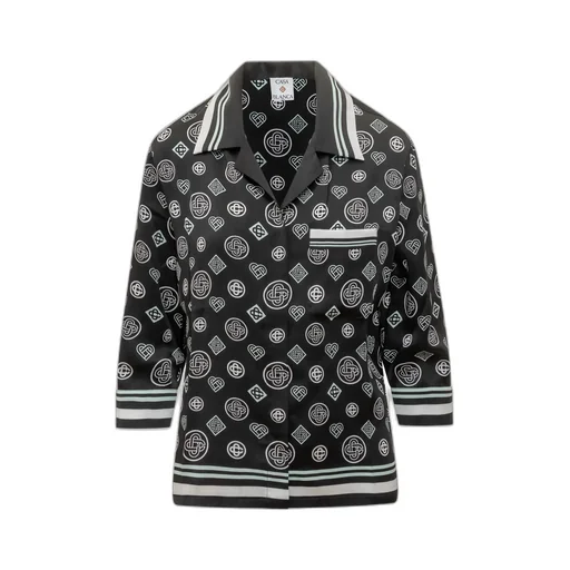 Printed Pajama Top