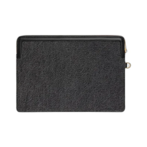 Small Pouch With Strap Cuir Triomphe In Denim