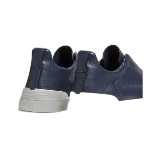Triple Stitch Leather Sneakers