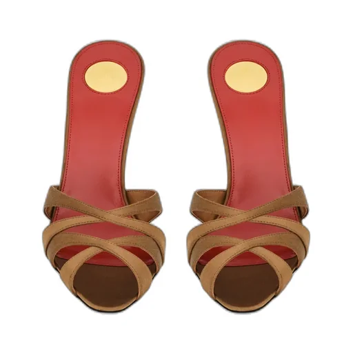Saint Laurent Chandelle Open Toe Mules