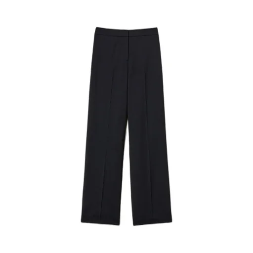 Wide-Leg Side-Pocket Trousers