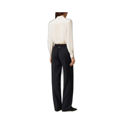Wide-Leg Side-Pocket Trousers