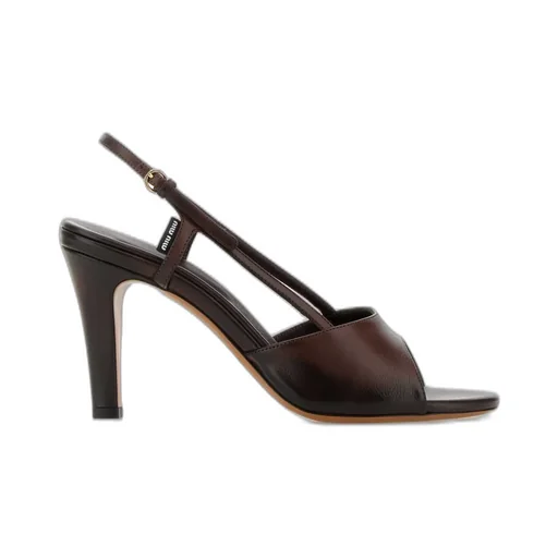 Miu Miu High-Heeled Slingback Sandals