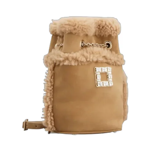 Tres Vivier Backpack In Suede And Shearling