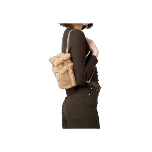 Tres Vivier Backpack In Suede And Shearling